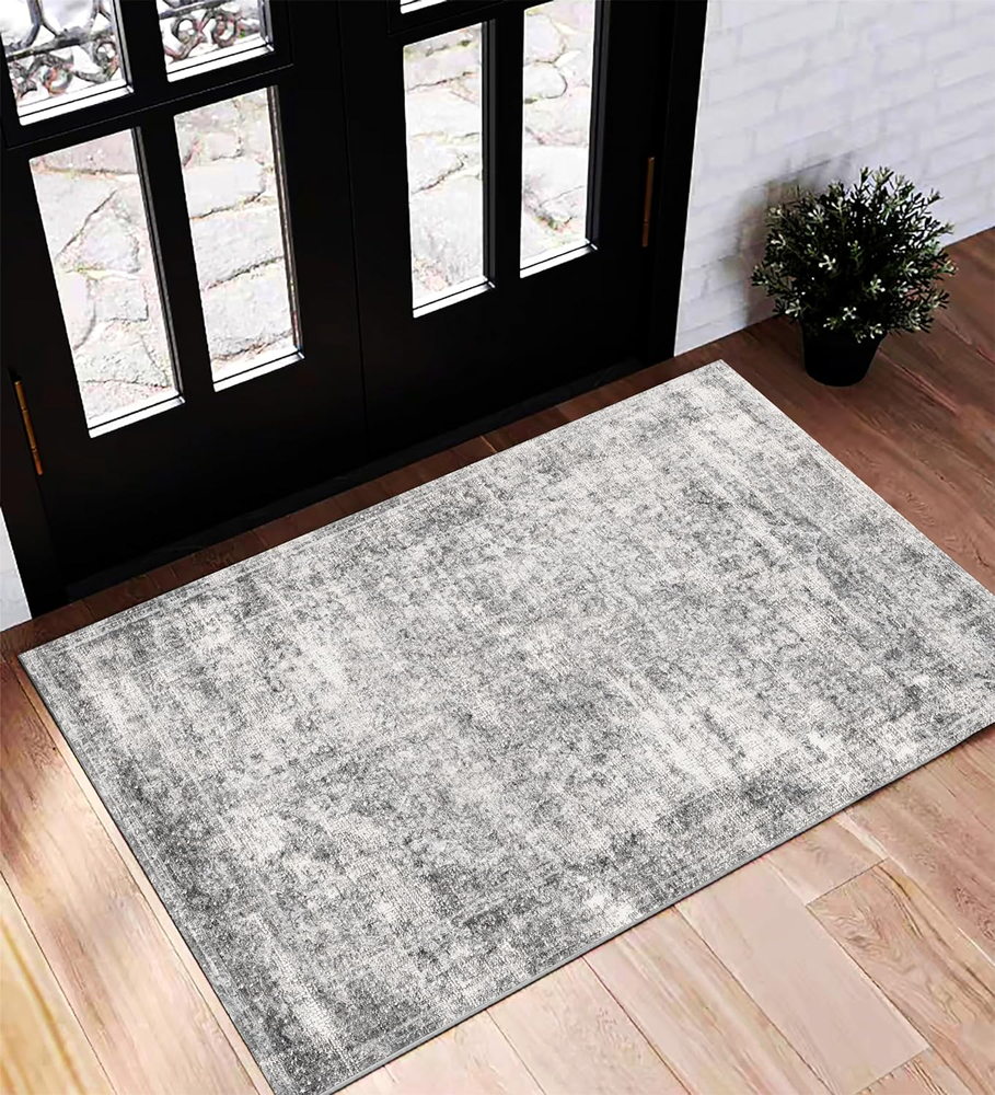 Area Rug 2X3 Washable Rug Door Mat Vintage Distressed Rug Doormat Indoor Entranc