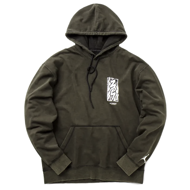 Jordan Zion Hoodie Dri-FIT Anime Mens Pullover French Terry Black White L XL 2XL