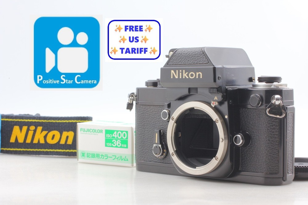 🎦VIDEO👀✨MINT✨ Nikon F2 Photomic DP-11 BLACK Body 35mm SLR 35mm From JAPAN