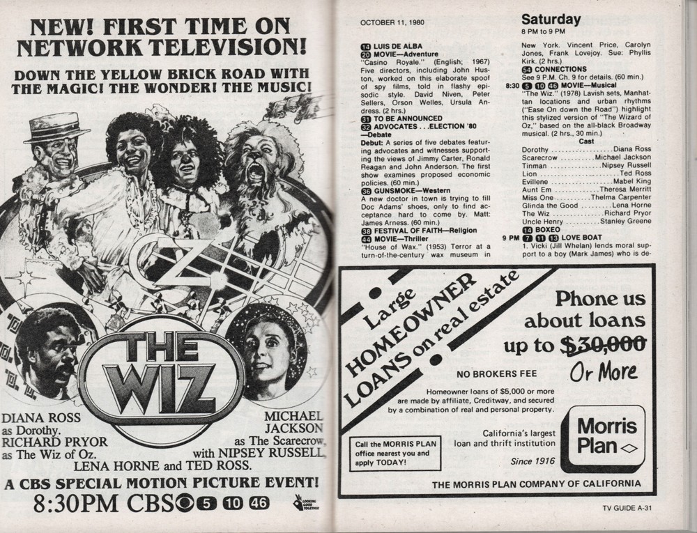 1980 TV GUIDE October 11 San Francisco edition Days of Our Lives~World Series