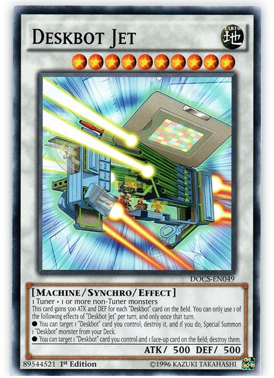 Deskbot Jet DOCS-EN049 Common 1st Edition Near Mint Dimension Of Chaos TCG Card