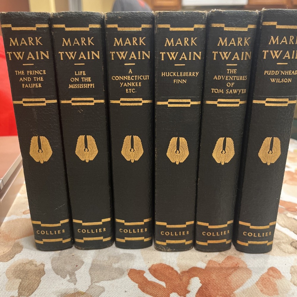 Mark Twain 6 Vintage  P. F Collier Books Era 1917-1922