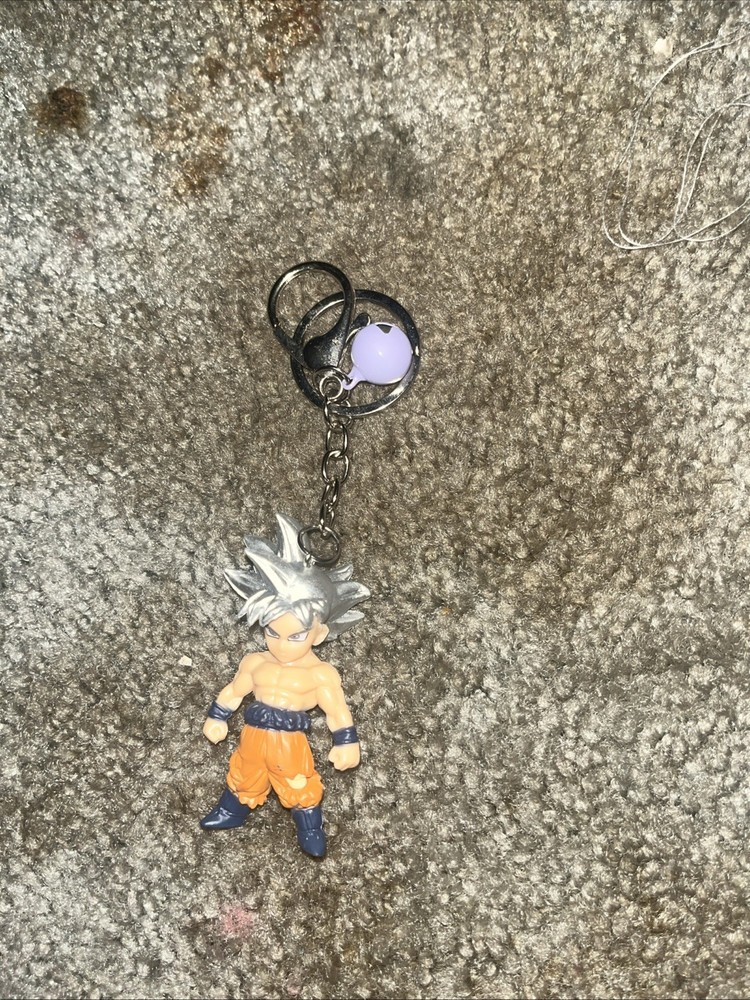 Dragon Ball Z Goku Ultra Instinct Silver Hair Anime Keychain