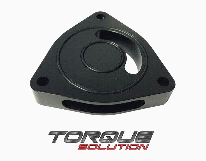 Torque Solution Blow Off Billet BOV Sound Plate BLACK for Honda Civic 2016+ 1.5T