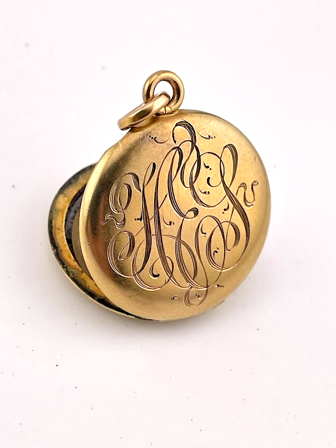 ANTIQUE WIGHTMAN & HOUGH W&H CO 1/4 GOLD SHELL 