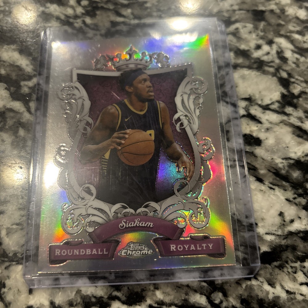 2023-24 Topps Chrome NBA Pascal Siakam Roundball Royalty Silver refractor RR-18