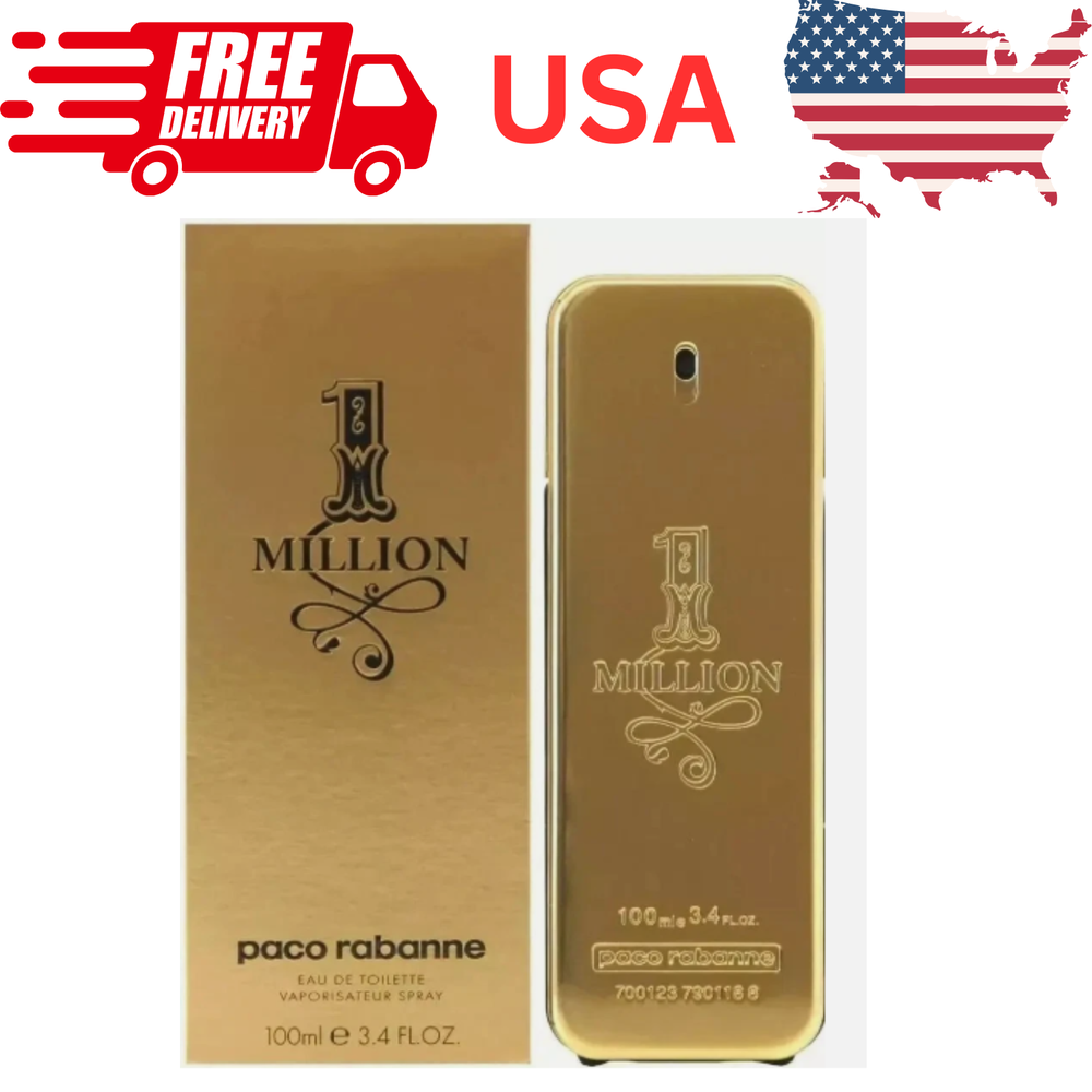 1 Million by Paco Rabanne EDT Spray 3.4oz Tester for Men – New in Box USA