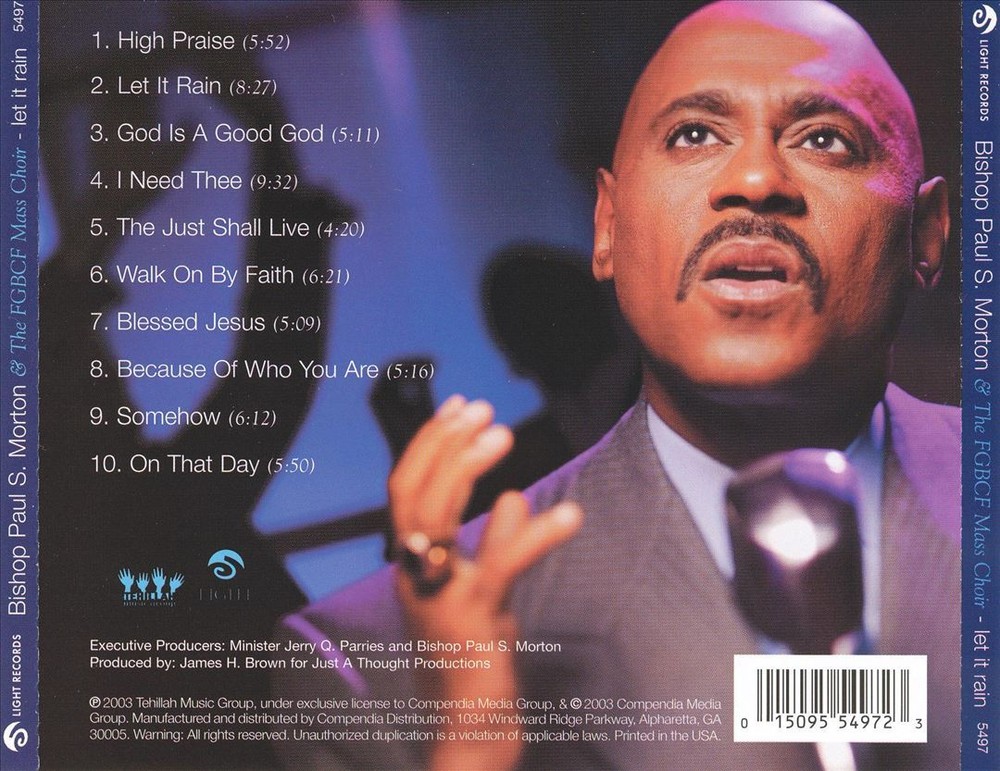 Bishop Paul S Morton Sr Let It Rain New Gospel CD Album