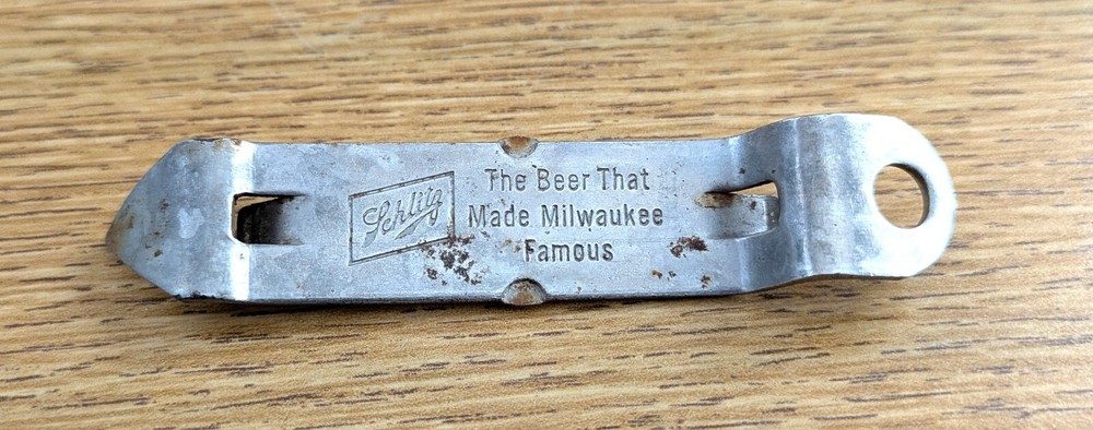 VIntage Schlitz 1965 beer Bottle Can Opener