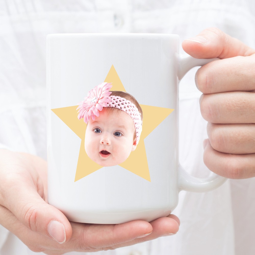 Custom Baby Face Photo Mug Baby Photo Gift Custom Photo Mug Personalized Photo