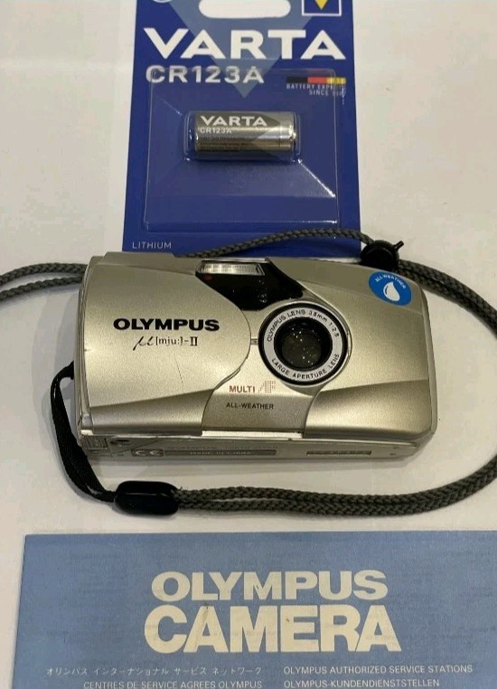 Olympus mju II 35mm 2.8 film camera fully tested and working