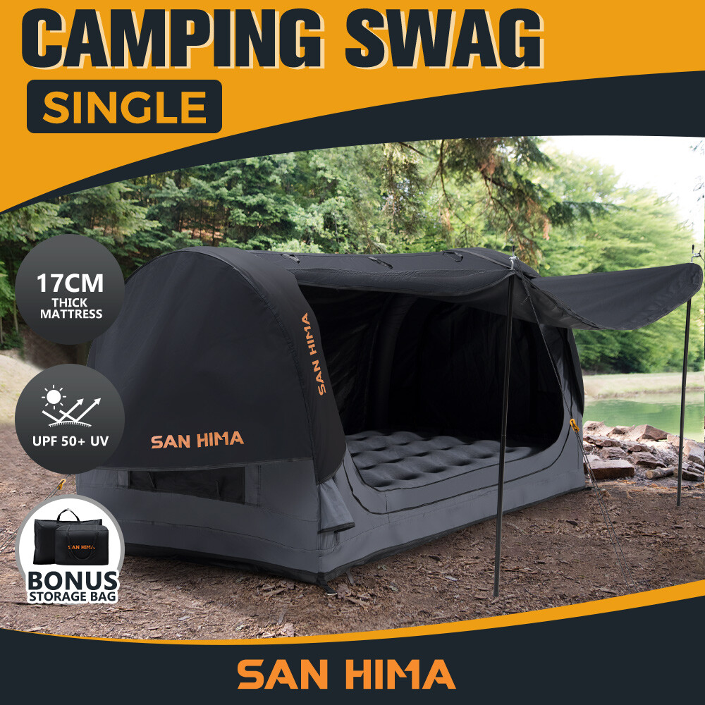 San Hima Single Air Swag Camping Swags Dome Tent Free Standing 6.69 in Air