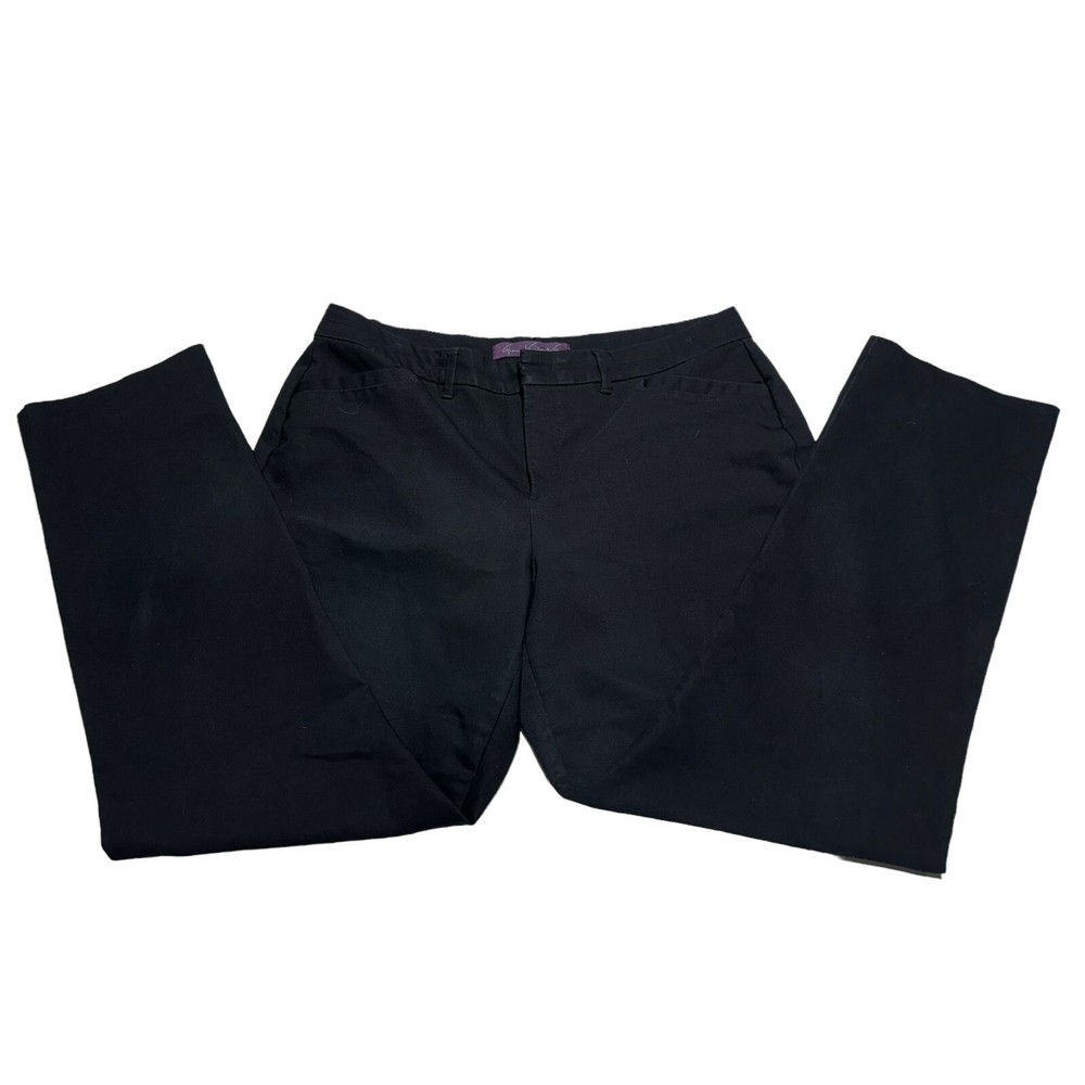 Gloria Vanderbilt Comfort Fit Black Pants Women’s Size 14