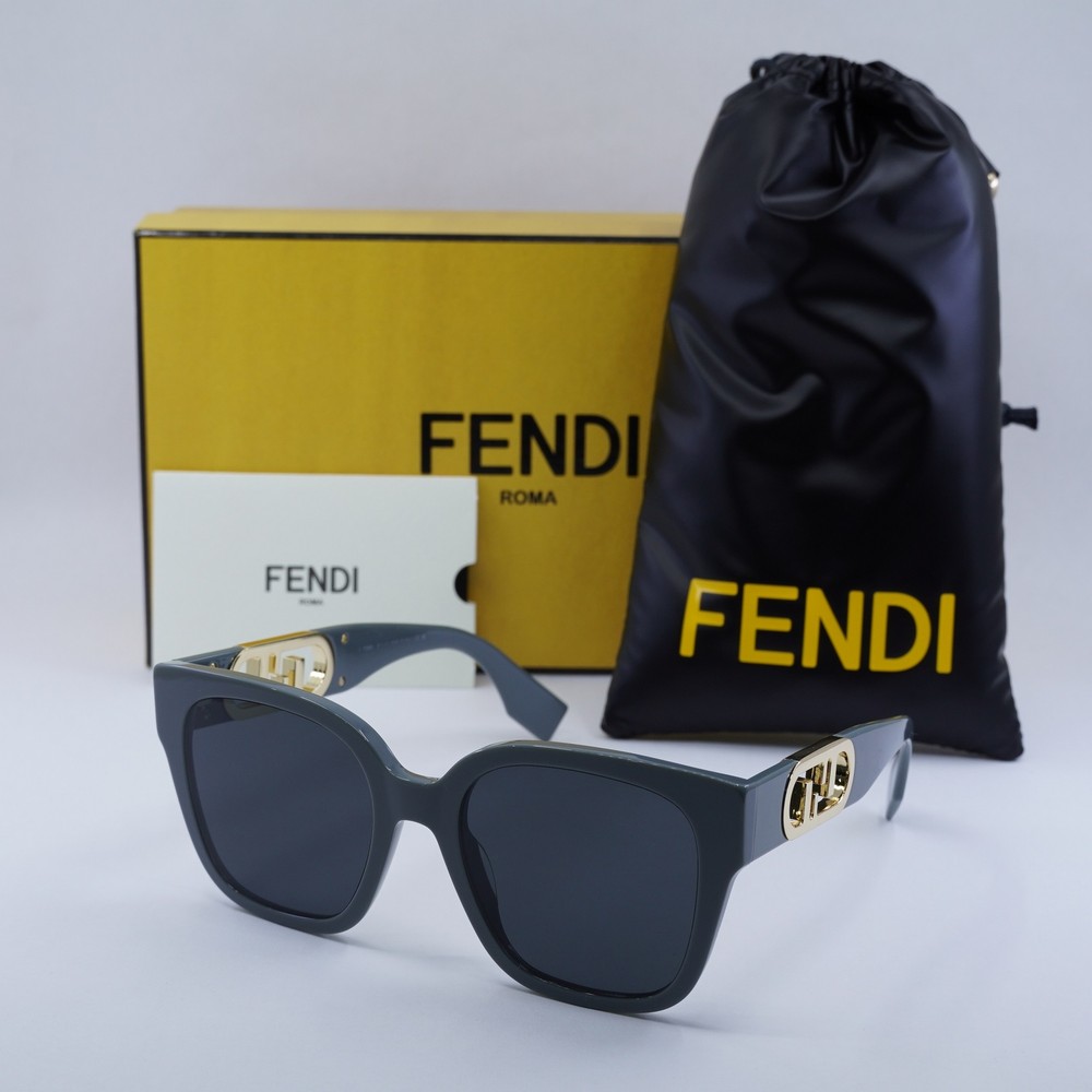 Fendi FE40063I 20A Transparent Grey Sunglasses 54-20-145 New Authentic