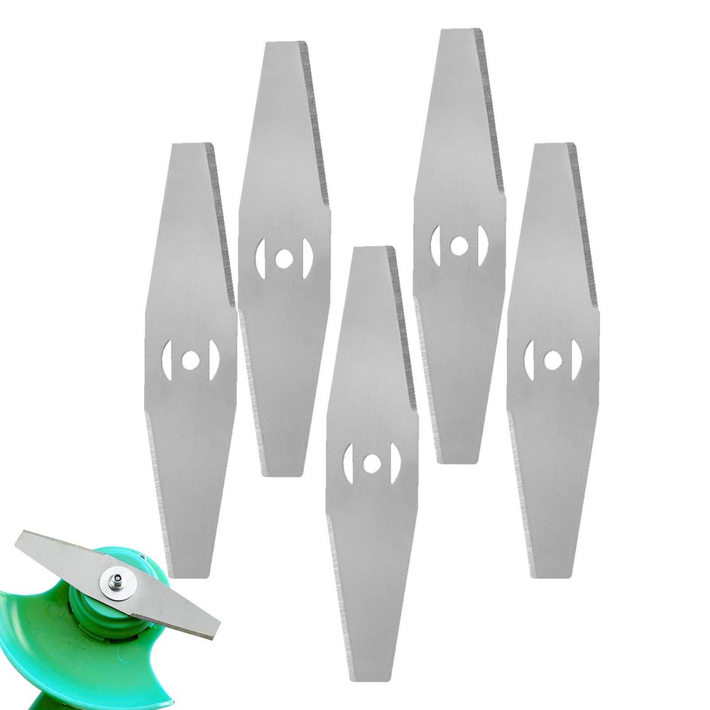 5X Grass Trimmer Blade Brushcutter Head Straight Metal Blade Garden Electric