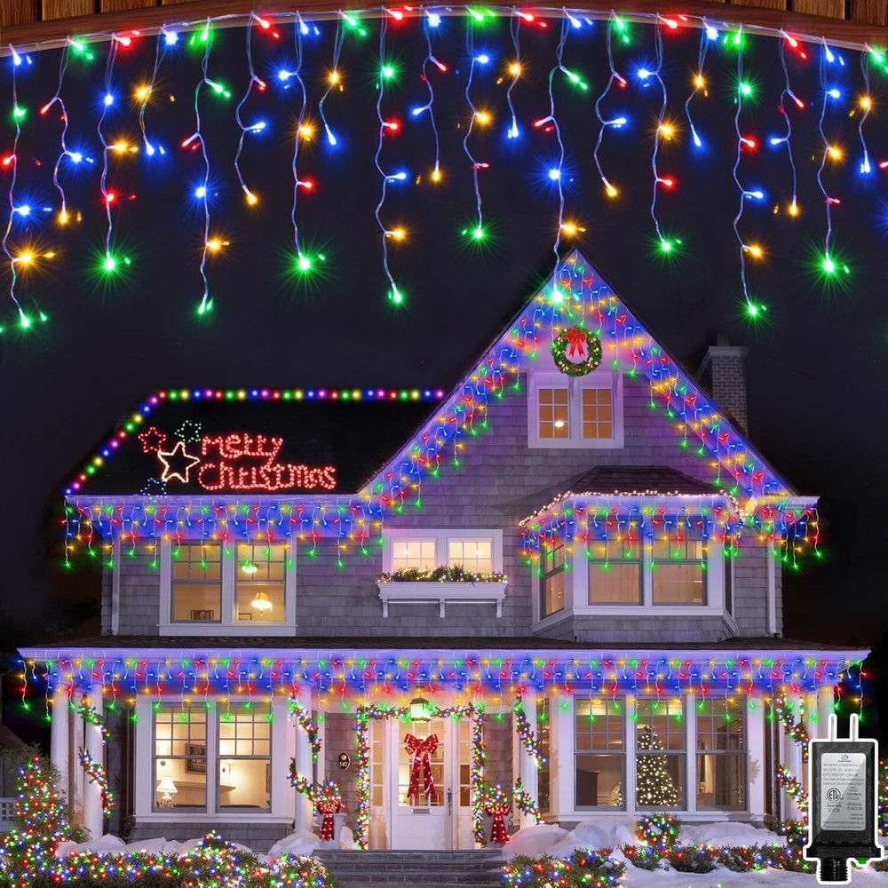 Stunning 792 LED 82ft Twinkling Outdoor Christmas Lights for Holiday Cheer