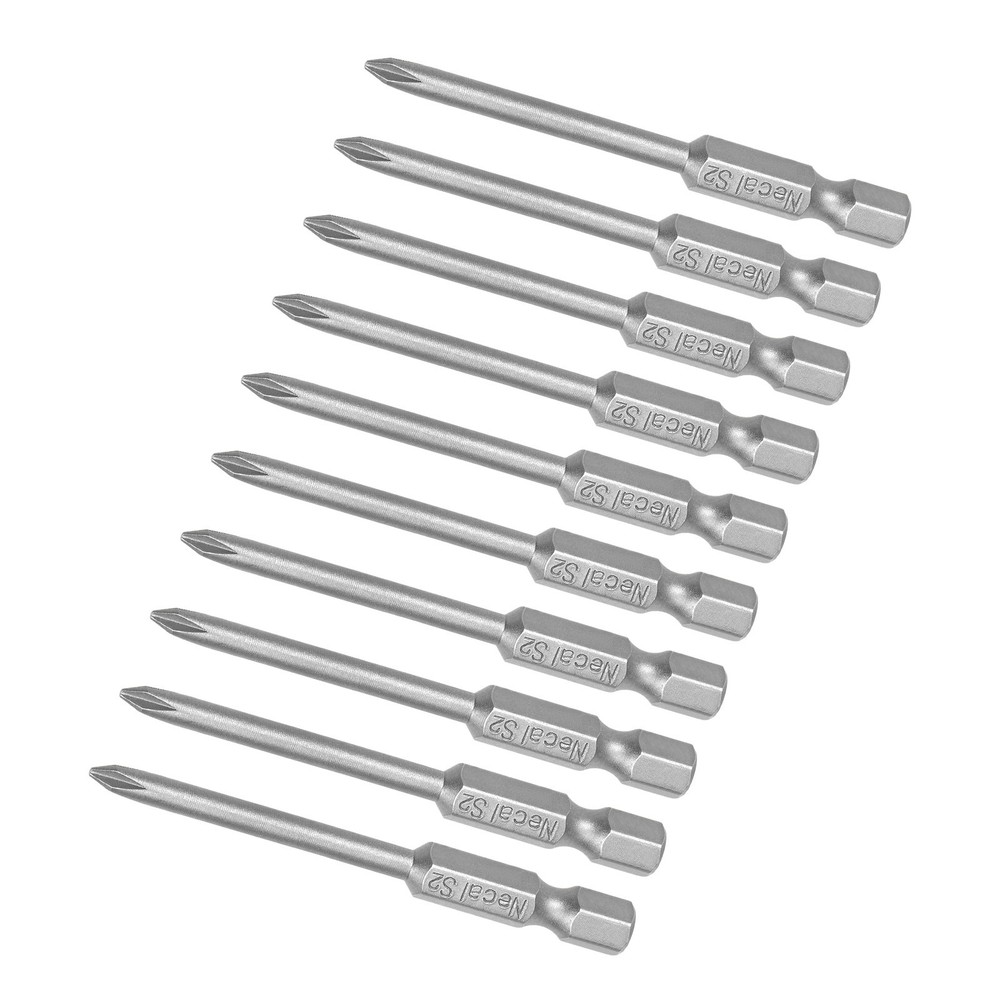 10-Piece Magnetic Phillips Screwdriver Bits 2.5