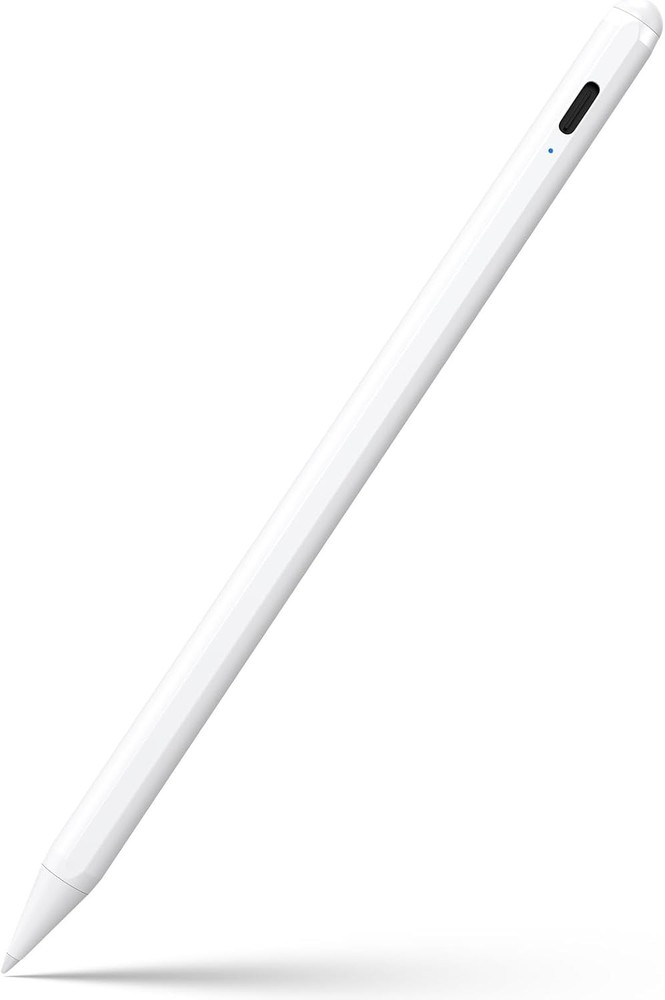 Stylus Pen for iPad 2018-2025 6th-11th Gen Fast Charge Active Pencil White