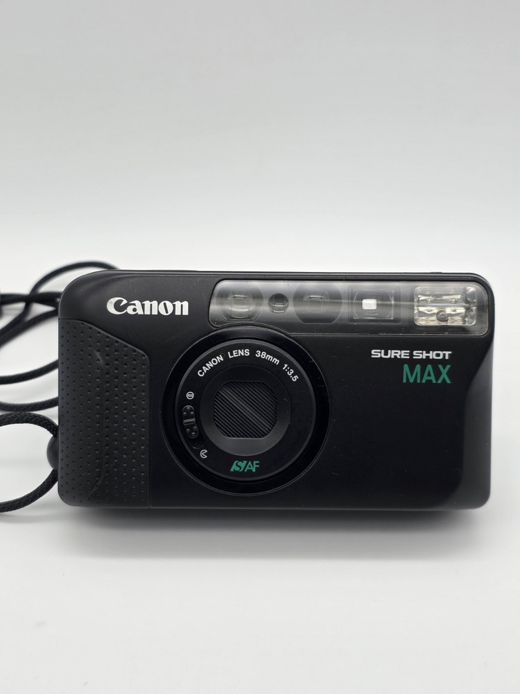 Canon Sure Shot MAX 35mm Film Point & Shoot Camera w/ 38mm 1:3.5 Lens WORKING