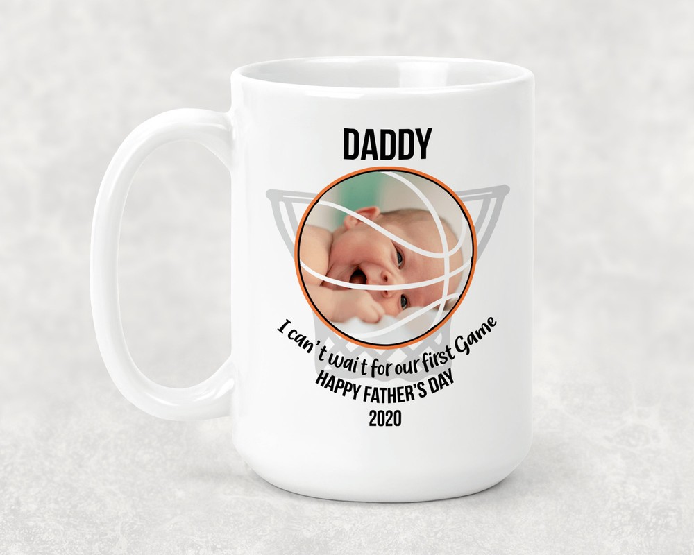 Fathers Day Gift Picture Mug Sports Basketball Grandparent Gift Dad Gift