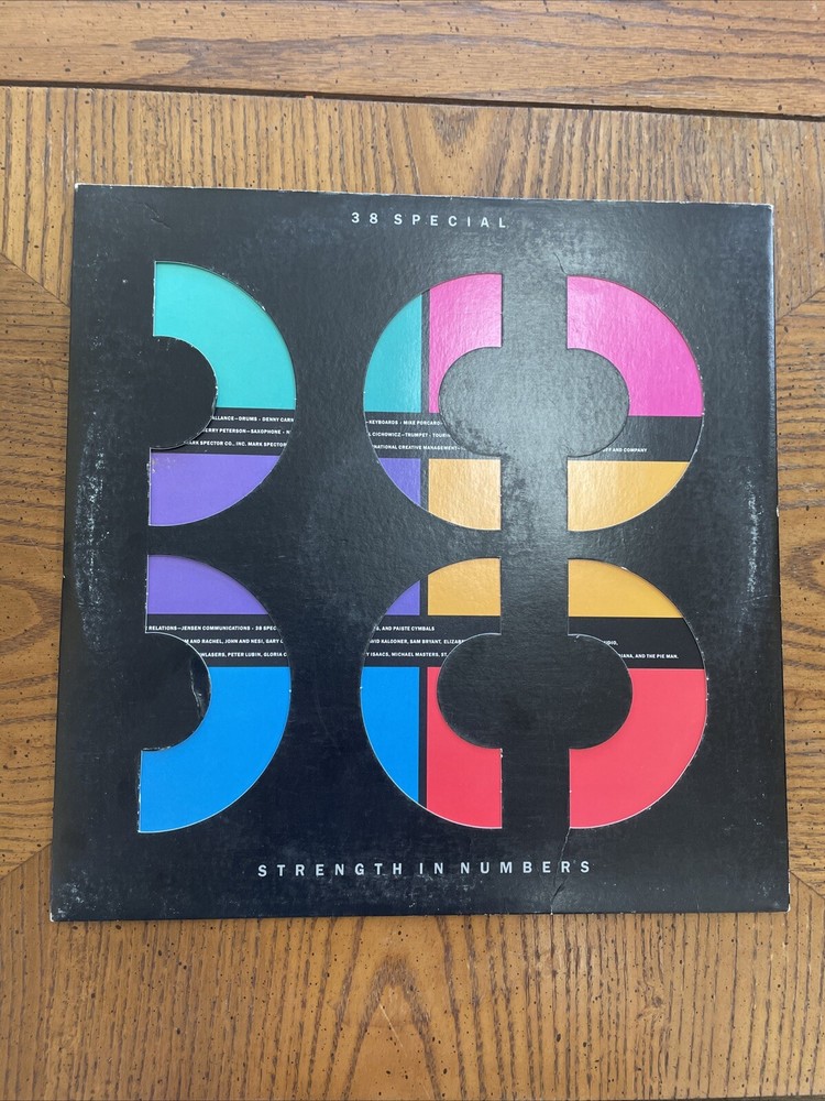 38 Special Strength In Numbers LP 1986 A&M Records SP-5115 Vintage Vinyl VG