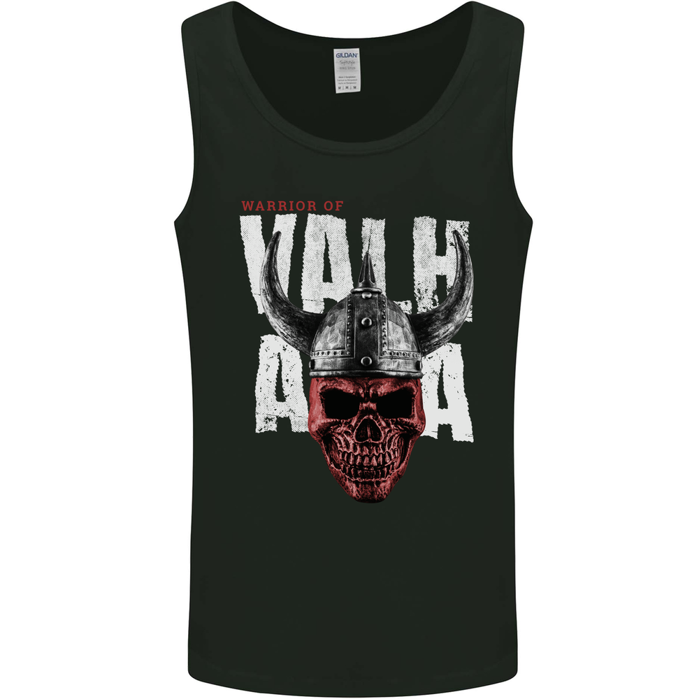 Viking Warrior Skull Valhalla Mens Vest Tank Top