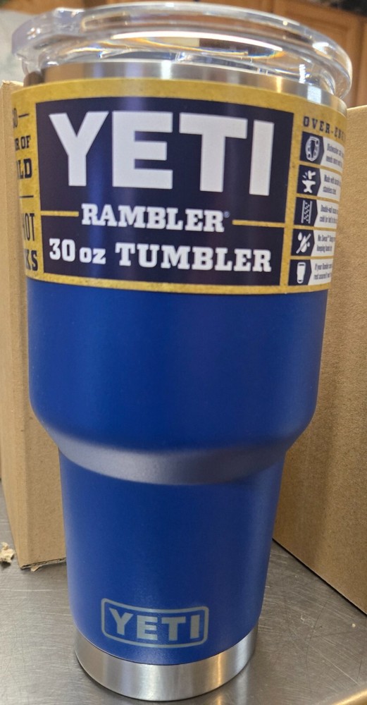YETI Rambler 30oz Vacuum Insulated Stainless Steel Tumbler in Blue #43