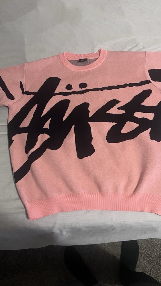 Stussy Pink Sweatshirt  size medium