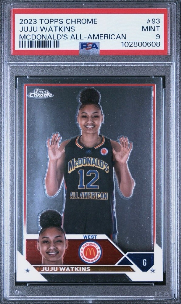 JUJU WATKINS 2023 Topps Chrome McDonalds All-American #93 PSA 9 MINT Basketball Card