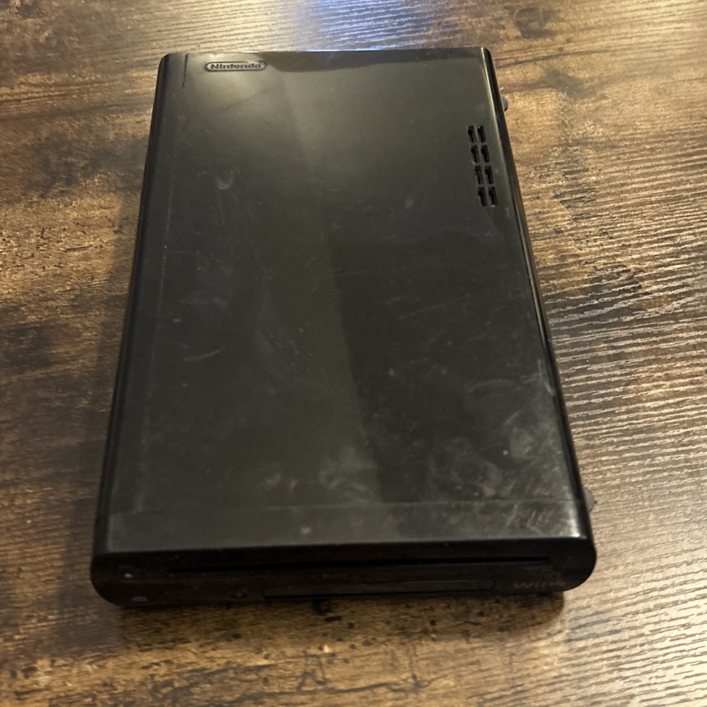 Nintendo Wii U Black 32GB WUP-101 02 Working Console Only Tested Read!