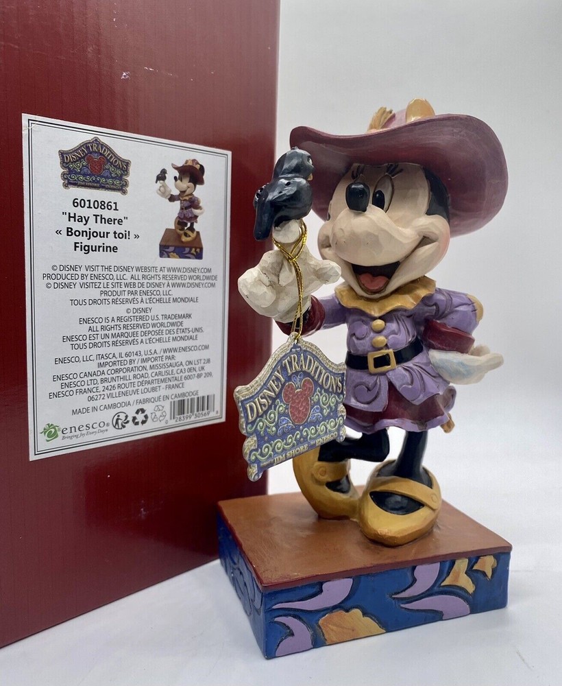 Disney Traditions Jim Shore Minnie Bonjour Hay There Figure 2022 New