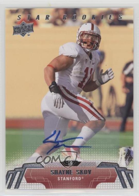 2014 Upper Deck Star Rookies Auto Shayne Skov #235 Rookie Auto RC