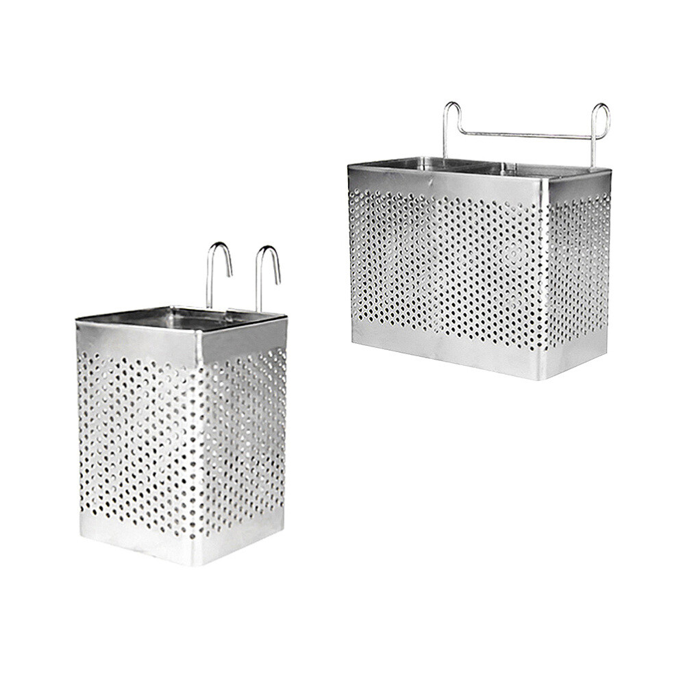 2PCS Chopstick & Cutlery Drain Holder Basket for Spoons Forks Organizer