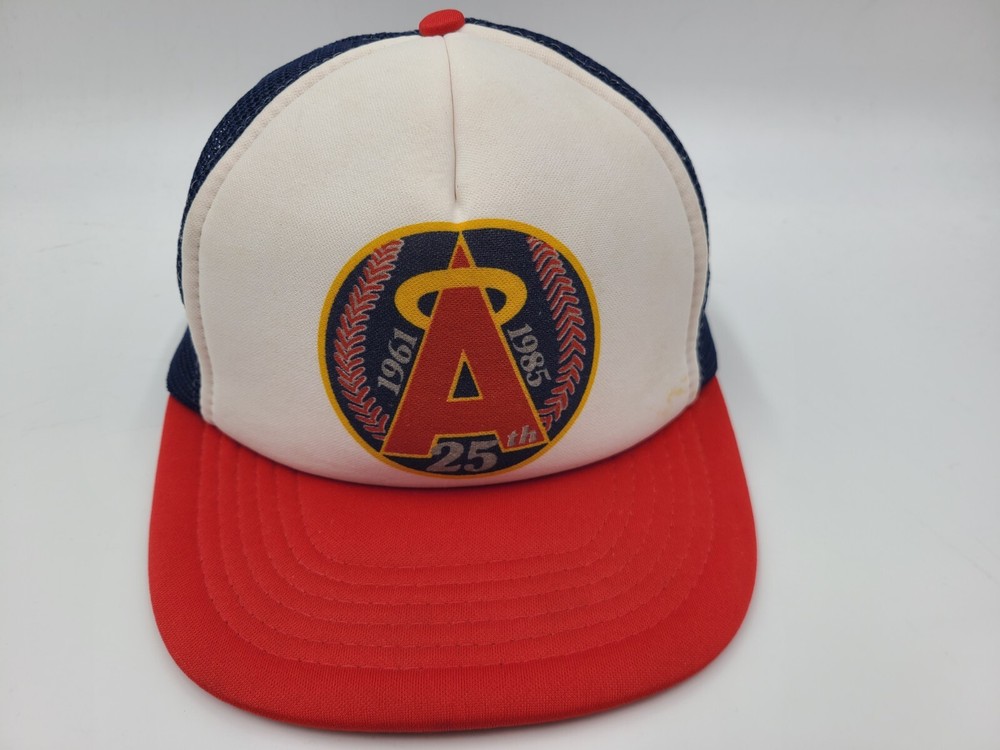 Vintage California Angels 25th Anniversary UII Mesh Snapback (Fit Small) Hat Cap