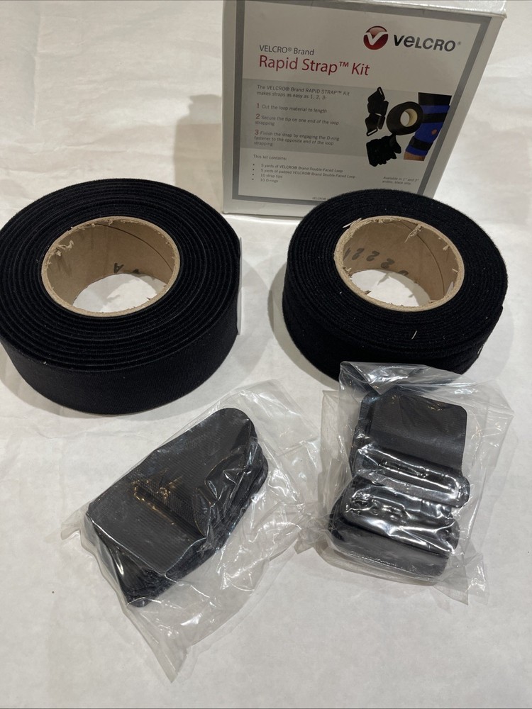 Hook & Loop Rapid Strap Kit 2 Inch 5 Yards Double Sided with D-Rings