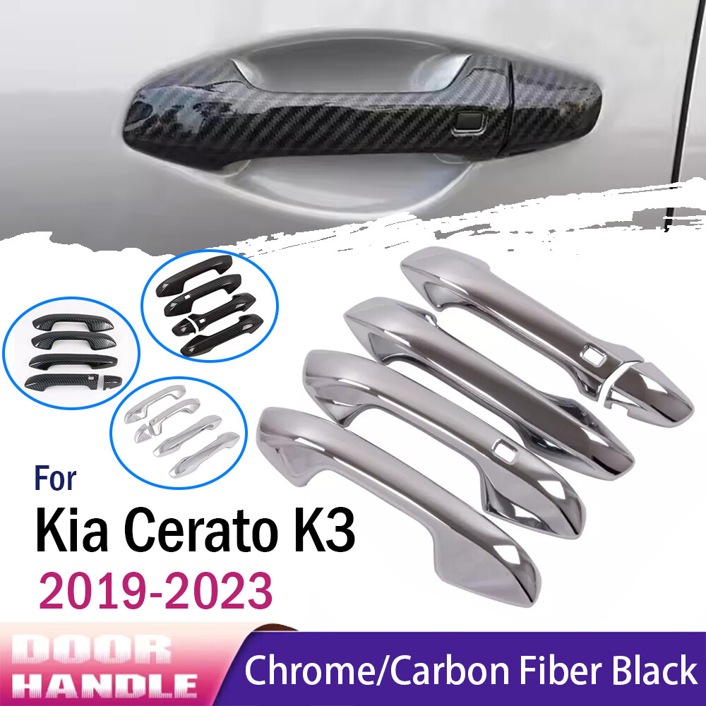 5Pcs Car Exterior Door Handle Moulding Cover For 2019-2023 Kia Cerato Forte K3