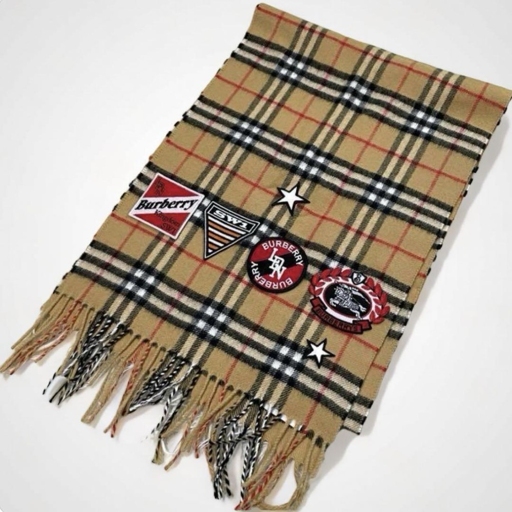 Current Burberry Patch Vintage Check Cashmere Muffler 20Aw Women Scarf Accessory