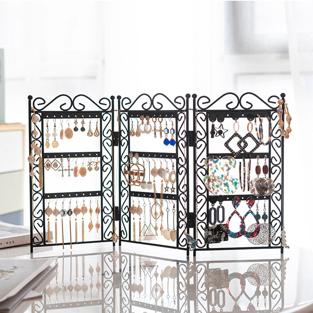 Screen Accessory Rack Jewelry Organizers Earring Holder Display Stand Foldable