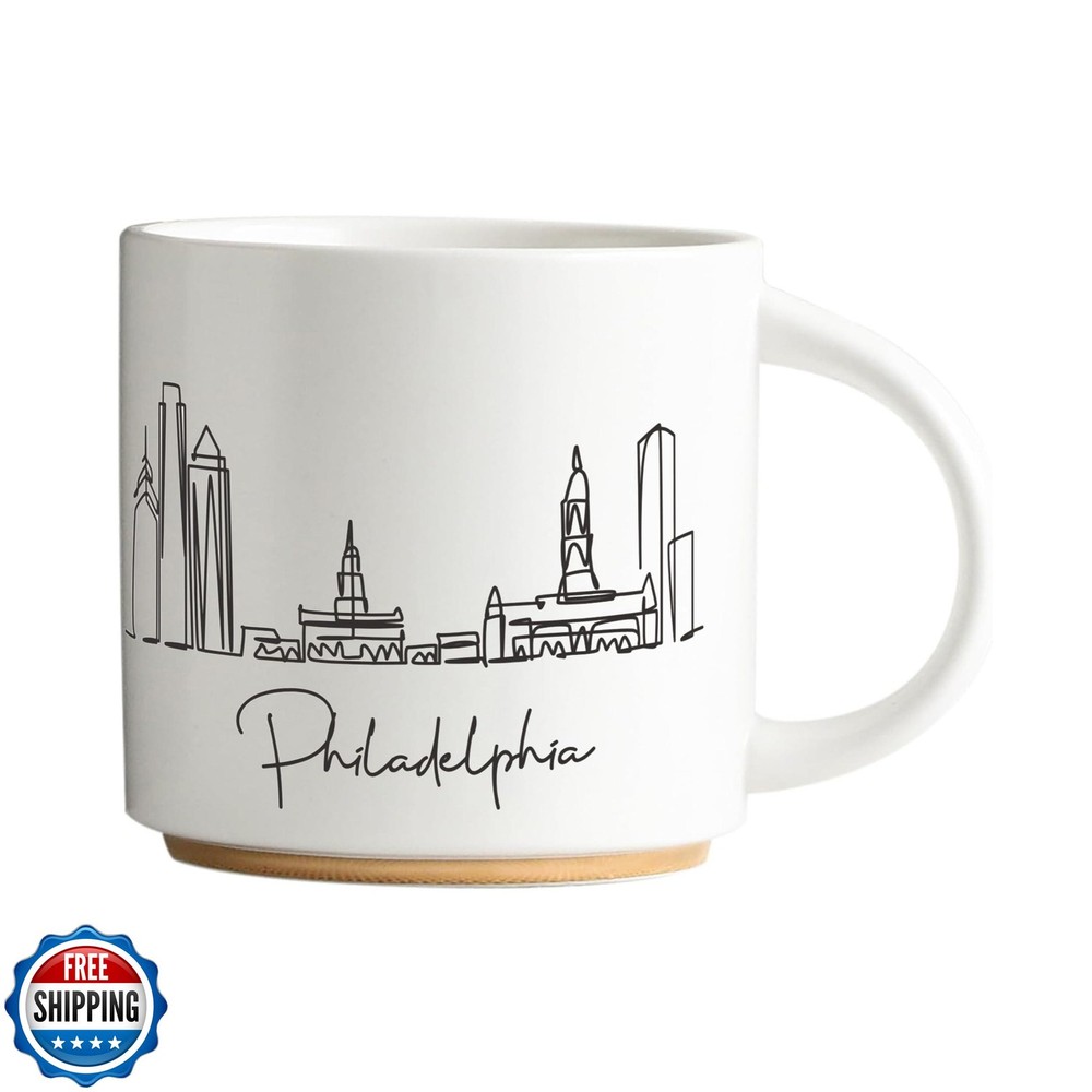 Skyline Ceramic Mug 15 oz Landscape Coffee Tea Cup Collective Home  