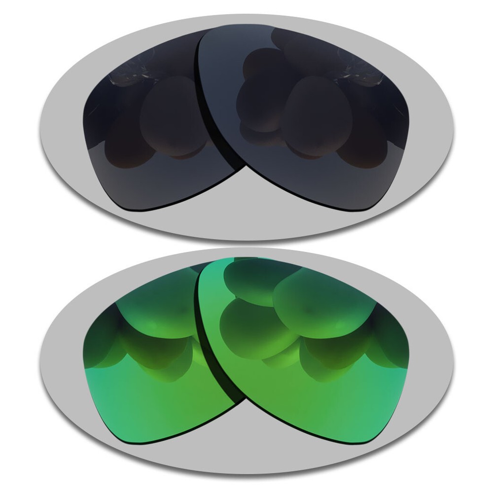 Grey Black&Green Polarized Anti-Scratch Replacement Lenses For-Oakley Dispatch 2