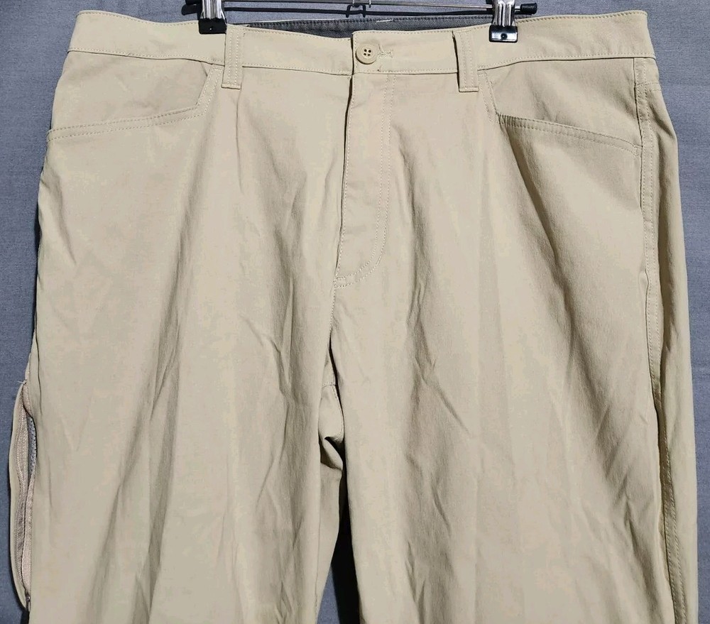 Eddie Bauer Men’s 36x30 Tech Stretch Utility Hiking Beige Chino Pants