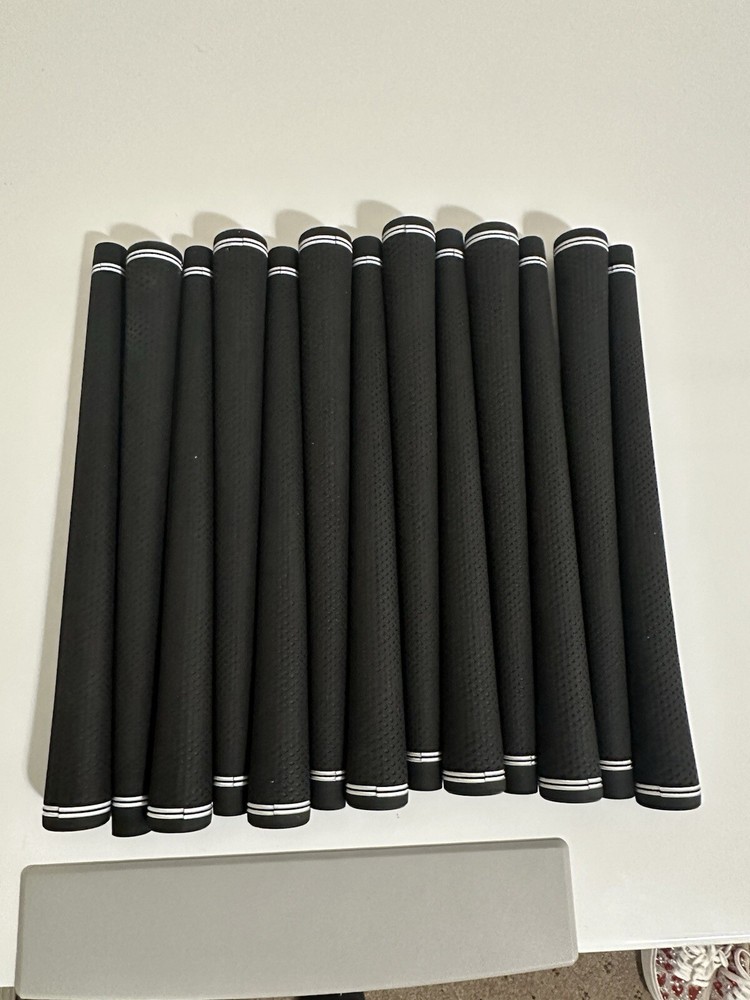 Black Tour Velvet Standard Size Golf Grips Rubber Set Of 13
