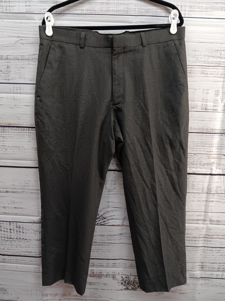 Perry Ellis Men's Gray Dress Pants 34x30