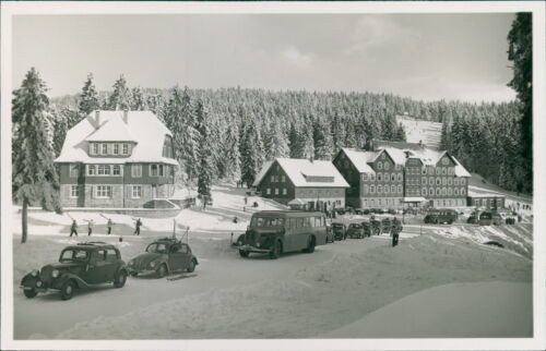 Postcard hotel Ruhestein Black Forest High Road Obertal automobiles (b119)