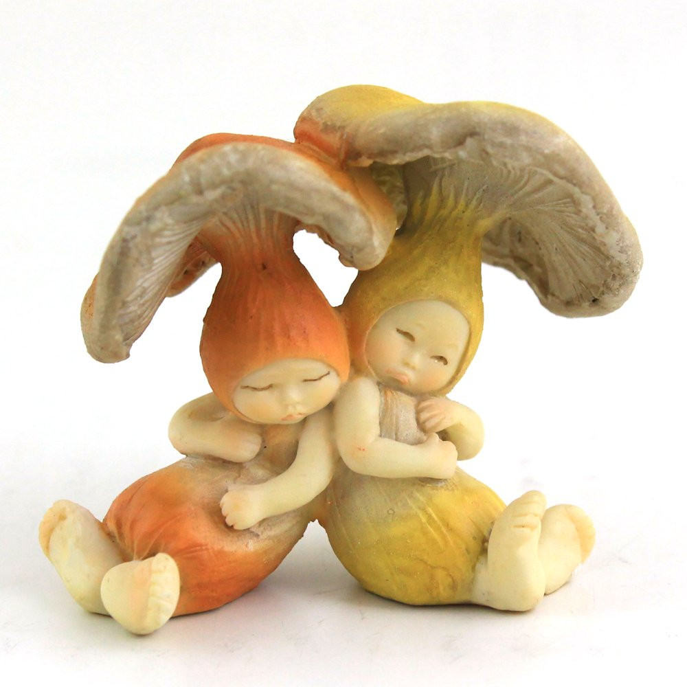 Miniature Fairy Garden and Terrarium Sleeping Shroom Babies