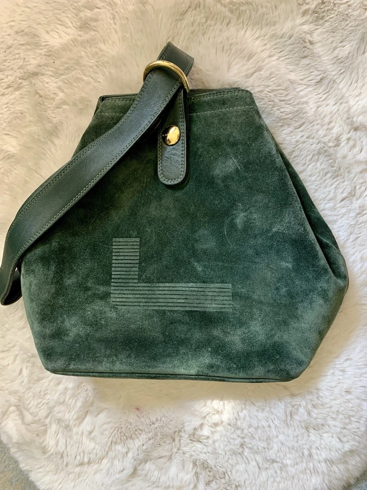 Vintage Lancel Paris Gold Hardware Leather Bag Made in Italy