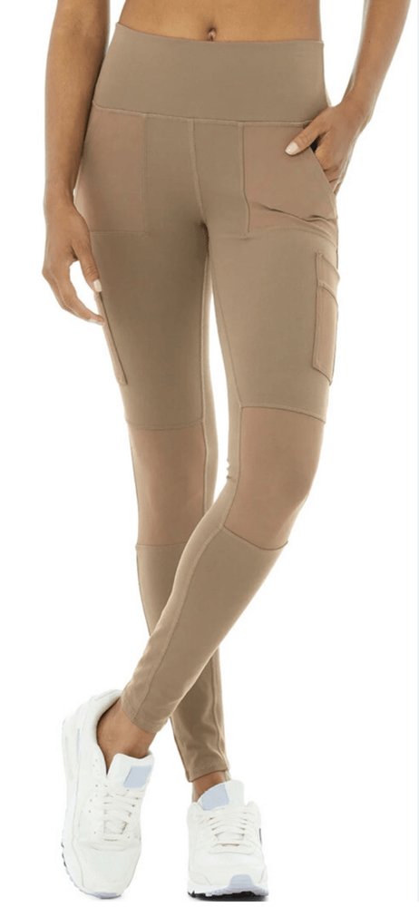 Alo Yoga High Rise Cargo Leggings with Pockets for Workouts
