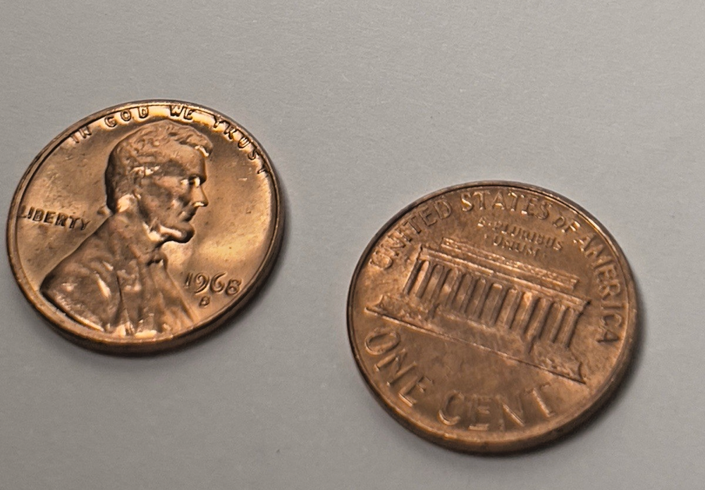 1968-S Lincoln Memorial Cent Brilliant Uncirculated Coin for Collectors