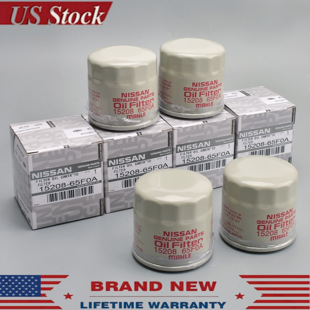 4PCS Genuine Oil Filter 15208-65F00 15208-65F0A For Nissan Altima Sentra USA