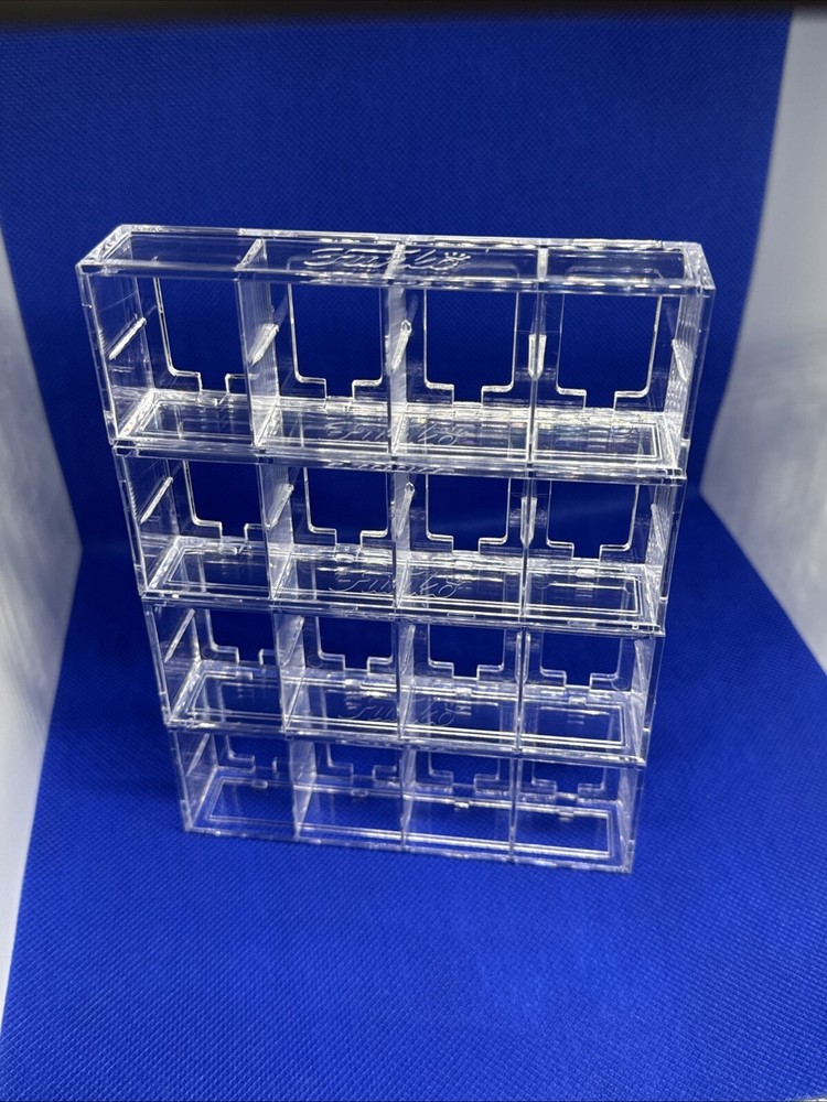 Funko Bitty Pop Shelf Lot (4 Qty) Clear Acrylic Display Case OEM W/Funko Logo